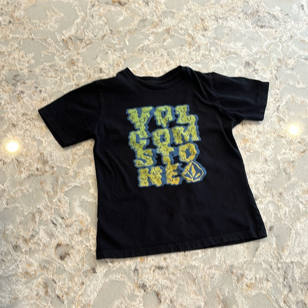 Volcom Stone boys short sleeve in black